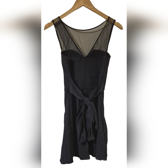 *NWOT* BCBG Max Azria Navy Blue Illusion Sweetheart Cocktail Dress - Picture 5 of 8